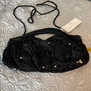 Minicci Black Sequin Handbag